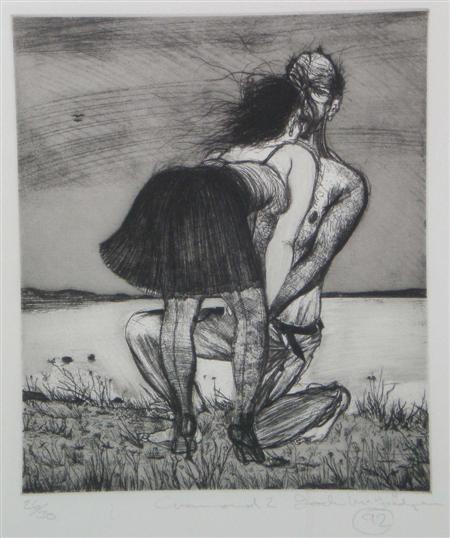 Appraisal: JOCK MCFADYEN SCOTTISH B CRAMOND Etching signed and dated '