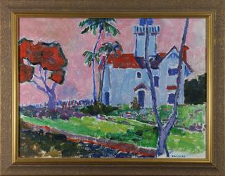 Appraisal: Painting Fauvist Landscape American School th century Fauvist Landscape untitled