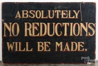 Appraisal: Painted artist board country store sign early th c inscribed