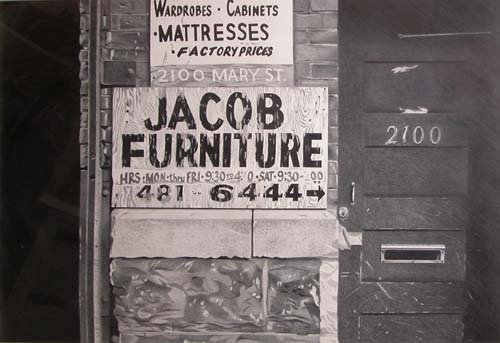 Appraisal: Jacob Furniture South Side Pittsburgh Artist Biddle Charles American born