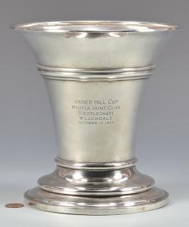 Appraisal: Sterling Steeplechase Cup Tuttle Silversmiths sterling silver steeplechase cup from