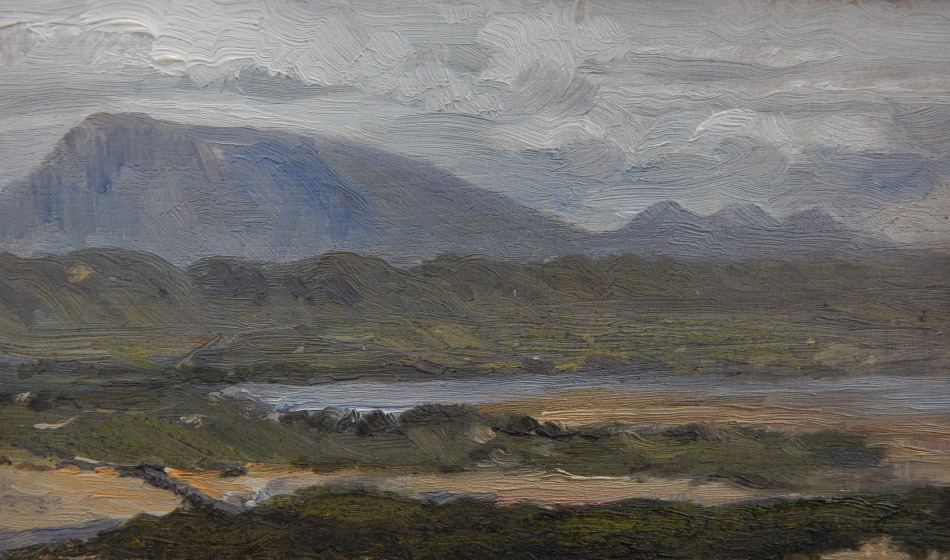 Appraisal: Henry Howard th thC Muckish Mountain oil on board titled