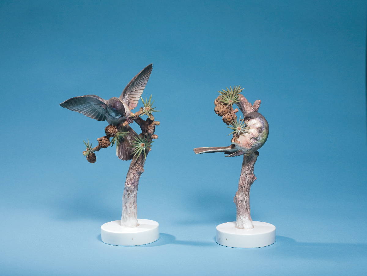 Appraisal: DOROTHY DOUGHTY PAIR OF ROYAL WORCESTER PORCELAIN FIGURES OF quot