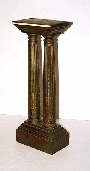 Appraisal: A Neoclassical style painted wood pedestal height in