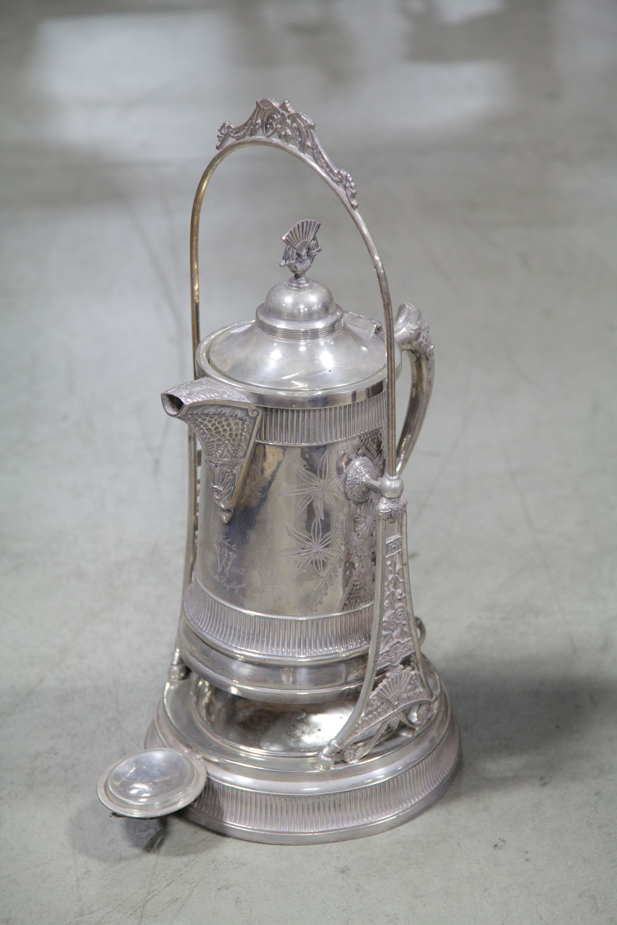 Appraisal: A LEDIG SONS SILVER PLATED WATER PITCHER Philadelphia late th