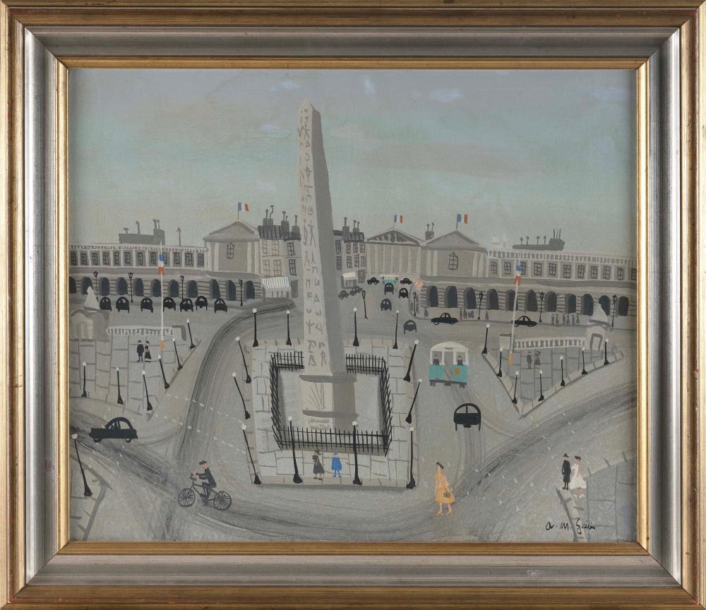 Appraisal: ARMAND MARIE GUERIN France - The Obelisk of Luxor at