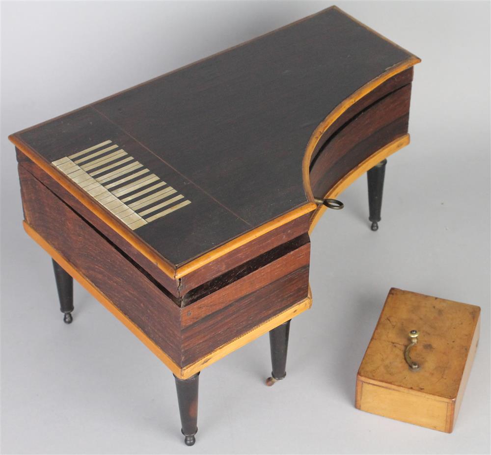 Appraisal: MID NINETEENTH C FRENCH MAHOGANY AND IVORY INLAID SEWING BOX