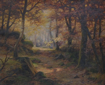 Appraisal: Ernest Chateignon French - Aout Foret August Forest Oil on