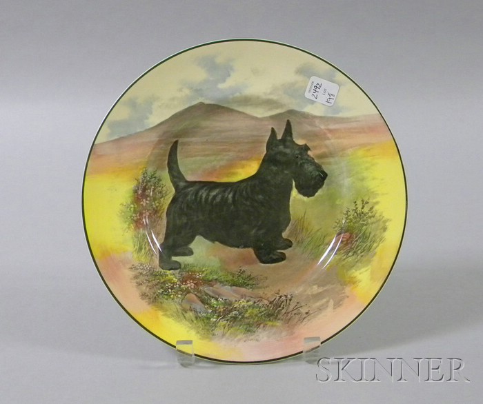 Appraisal: Royal Doulton Terrier Plate dia in several small knife marks