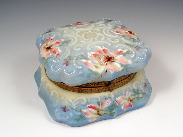 Appraisal: LARGE CF MONROE NAKARA COVERED BOX Blown out rococo design