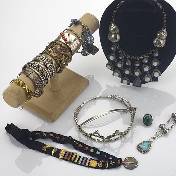 Appraisal: TH C JEWELRY Thirteen pieces include bracelets necklaces ring and