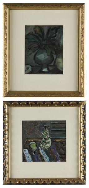 Appraisal: Paul Ackerman French - Two Works the first an oil