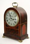 Appraisal: SHELF CLOCK - Early th C mahogany cased shelf clock