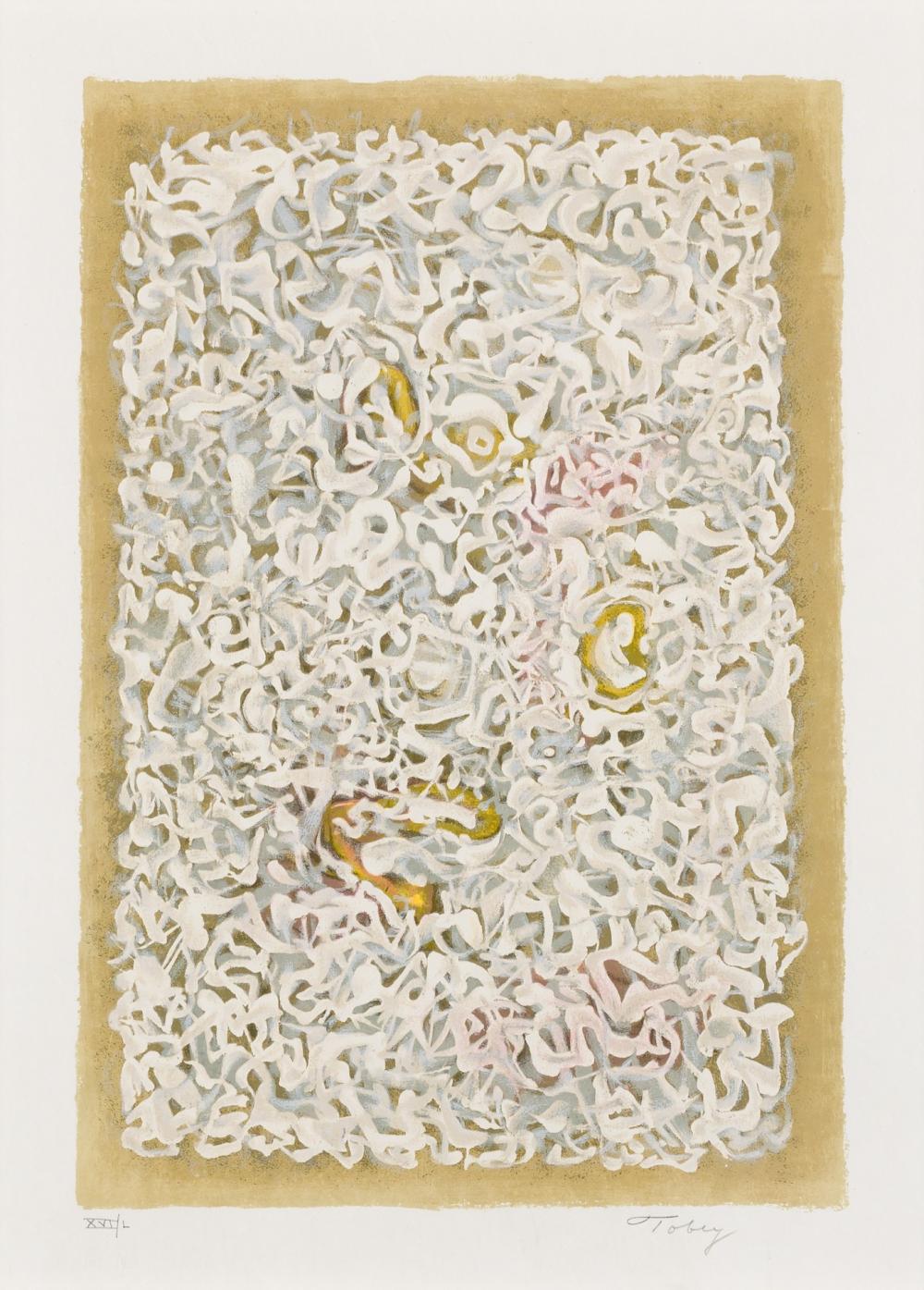 Appraisal: MARK TOBEY American - Renaissance of a Flower color lithograph