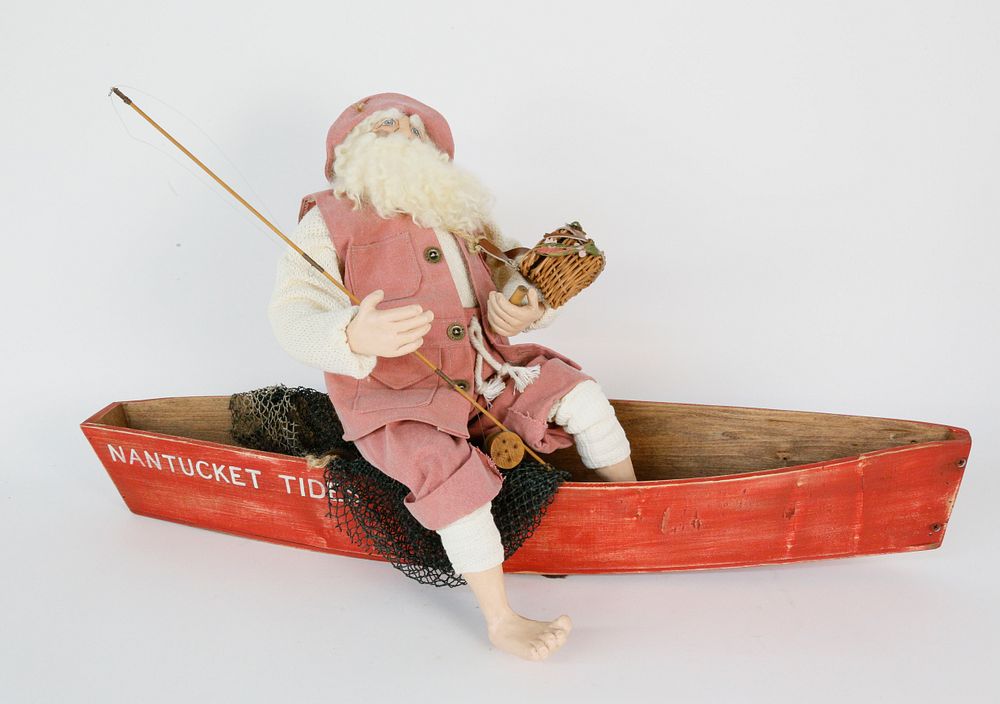 Appraisal: Vintage Bethany Lowe Nantucket Handmade Santa Claus Christmas Figure Vintage