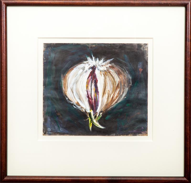 Appraisal: Rebecca Davenport Garlic Oil on paper signed with initials 'RD'