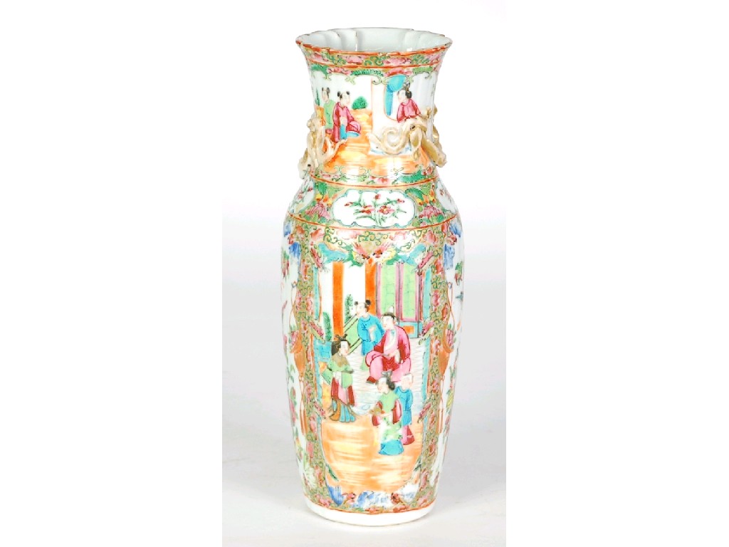 Appraisal: CHINESE EARLY TWENTIETH CENTURY FAMILLE PORCELAIN VASE of tall shouldered