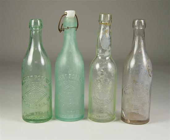 Appraisal: Three Virginia Beer Bottles Circa 's One bottle marked Nick