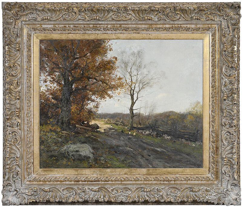 Appraisal: Charles Paul Gruppe American - A Connecticut Road at Lyme