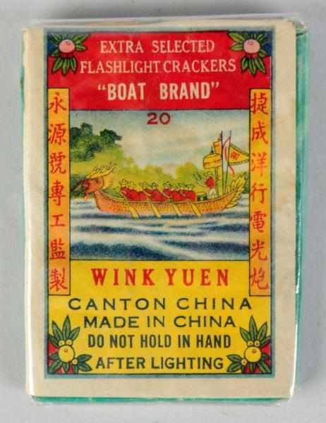 Appraisal: Boat Brand -Pack Firecrackers Class Manufactured by Wink Yuen Condition