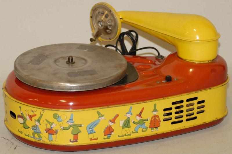 Appraisal: Lot of Toy Phonograph Related Items Includes one phonograph depicting