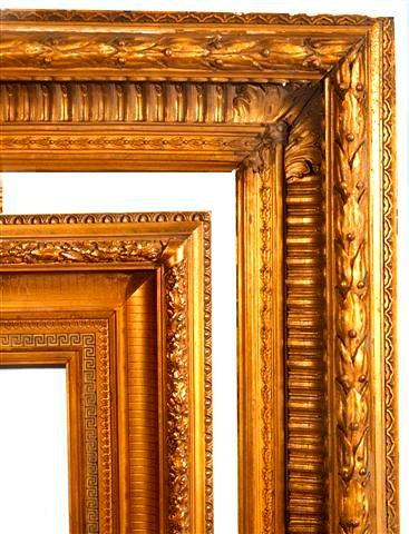 Appraisal: A TH CENTURY GESSO AND CARVED WOOD RECTANGULAR PICTURE FRAME