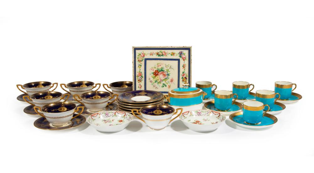 Appraisal: Group of English Porcelain Tableware incl Royal Worcester ret by