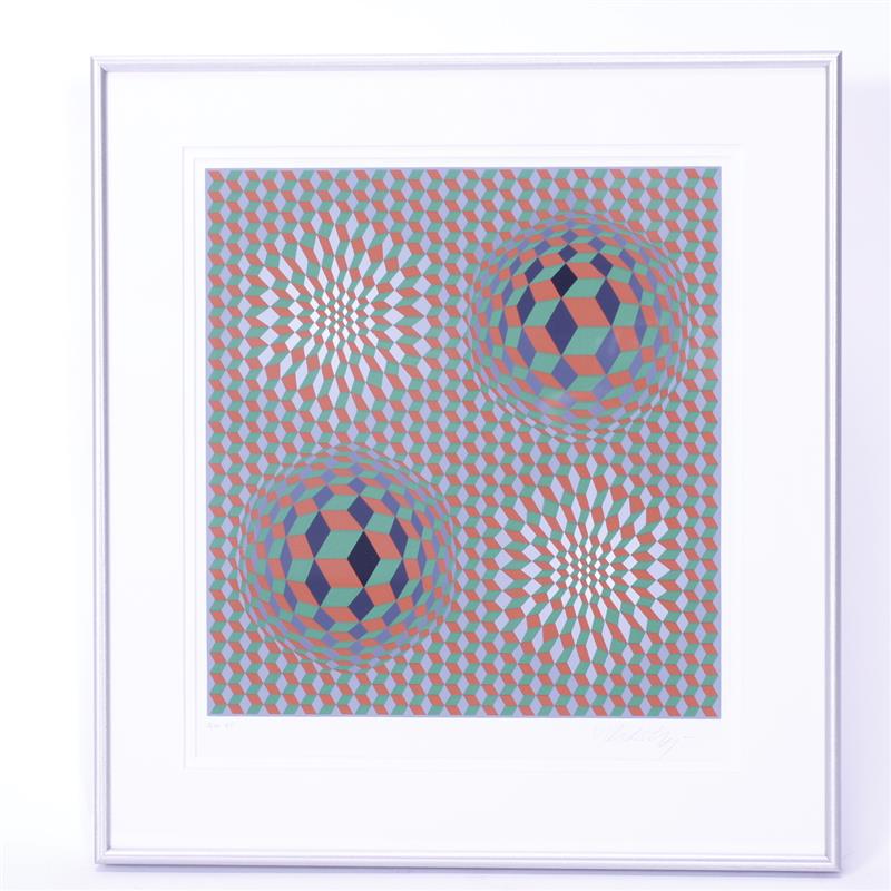 Appraisal: Victor Vasarely - Untitled Artist ProofserigraphPencil signed and numbered H