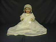 Appraisal: BISQUE BABY DOLL INCHES Bisque socket head marked Sleep eyes