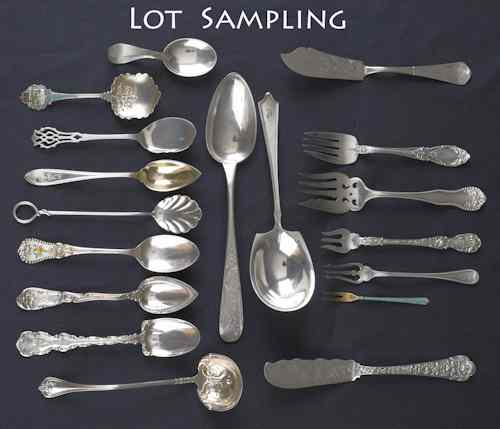 Appraisal: Collection of sterling silver flatware ozt