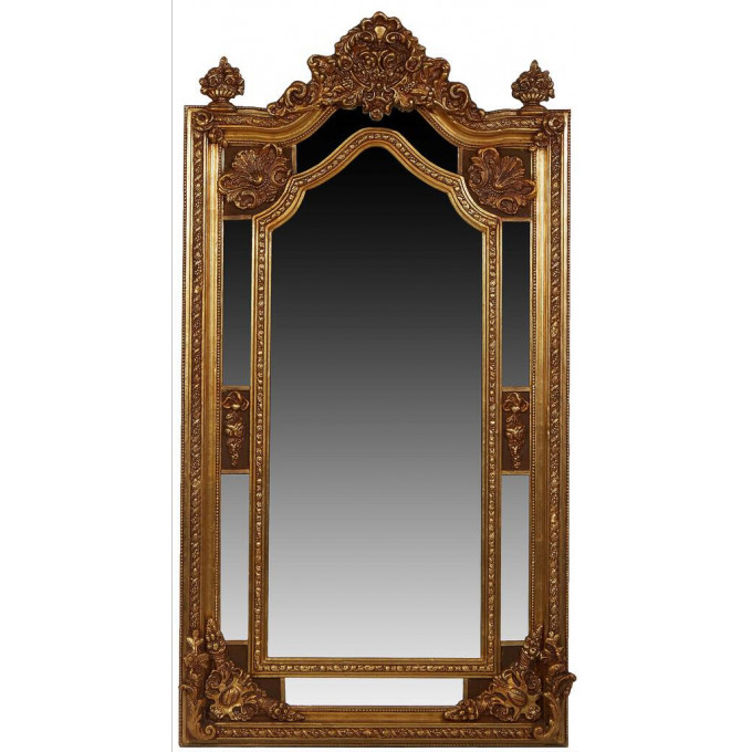 Appraisal: French Style Gilt Composition Overmantel Cushion Mirror th st c