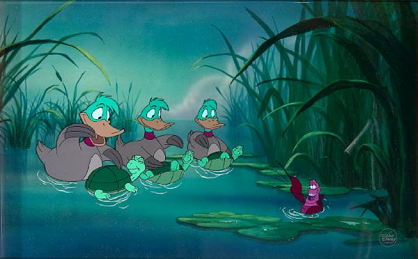 Appraisal: A Walt Disney celluloid from The Little Mermaid gouache on