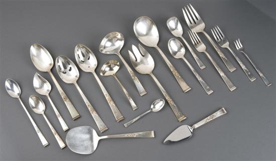 Appraisal: Reed and Barton sterling flatware in the Classic Rose pattern