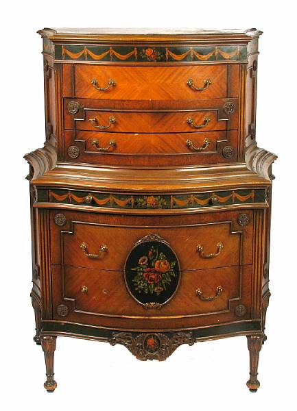 Appraisal: A European Arts and Crafts oak dresser height ft in