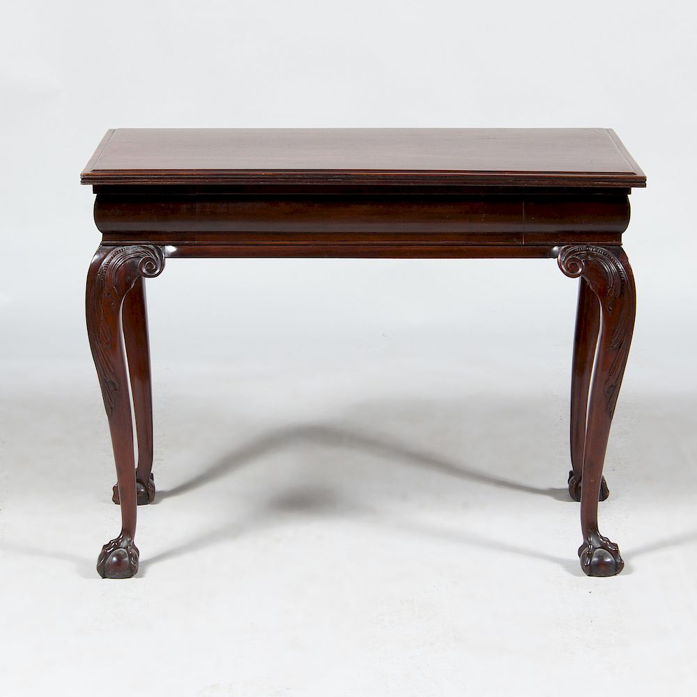 Appraisal: George II Mahogany Console Table x x in Property from