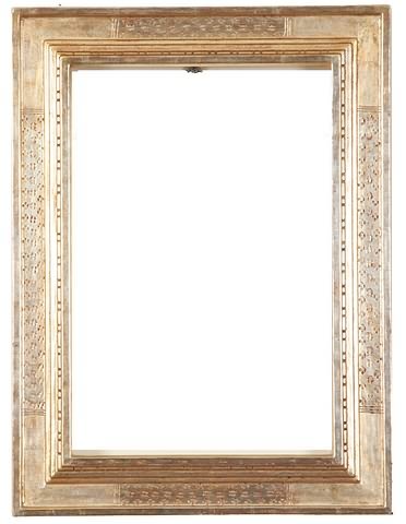 Appraisal: Gilt and carved frame x sight x rabbet frame width