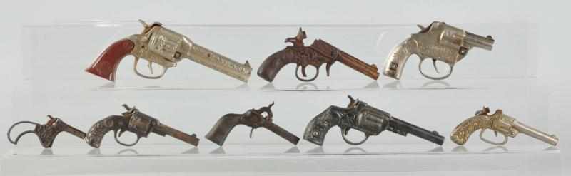 Appraisal: Lot of Vintage Cast Iron Toy Pistols Includes one Magic