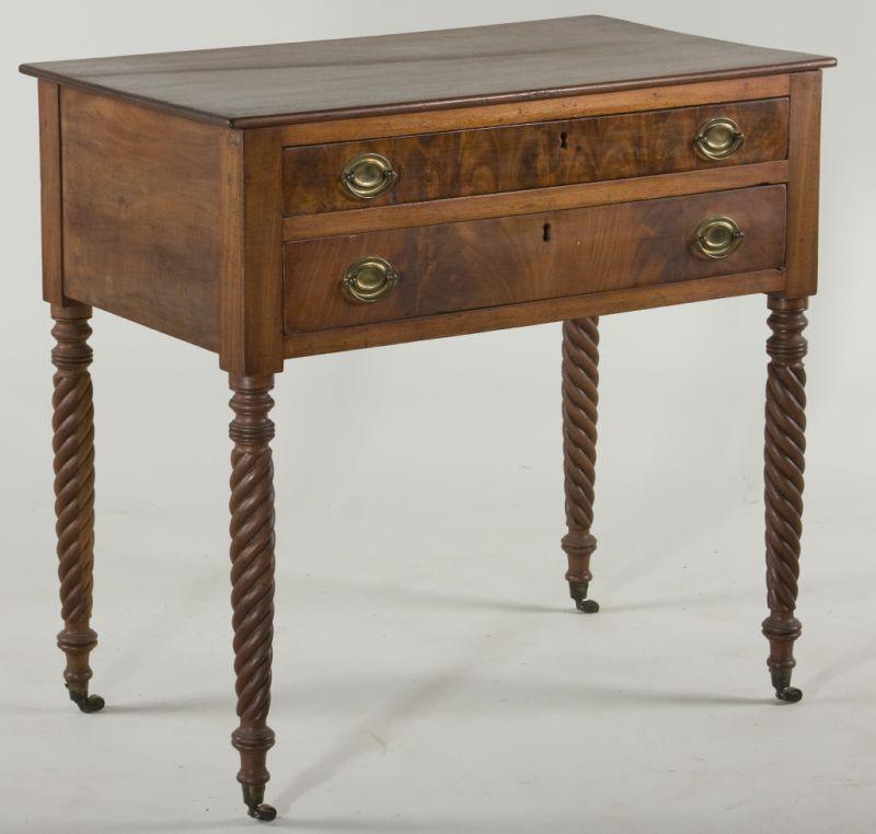 Appraisal: American Neo Classical Serving Table circa mahogany and mahogany veneers