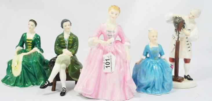 Appraisal: A collection of Royal Doulton Figures from the Williamsburg Series