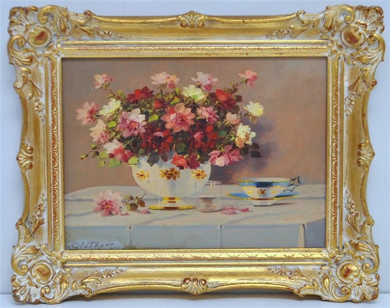 Appraisal: KIEST VUKOVIC Czech active - OIL STILL LIFE Original Oil