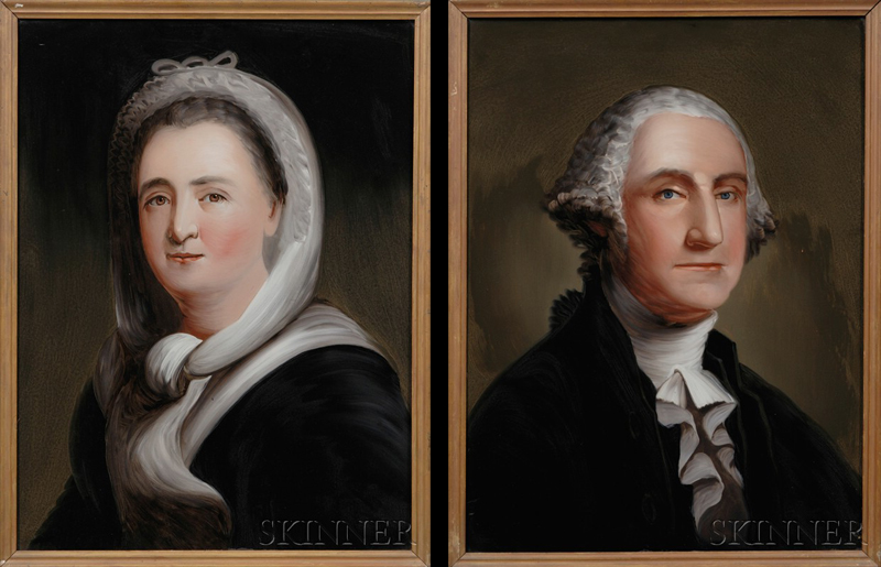 Appraisal: William Matthew Prior American - Pair of Portraits of George