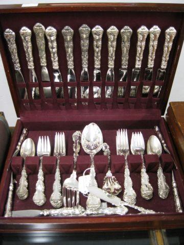 Appraisal: Gorham Strasbourg Sterling Silver Flatware Service for with servers pcs