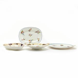 Appraisal: Four Porcelain Servers including a th century double handled dish