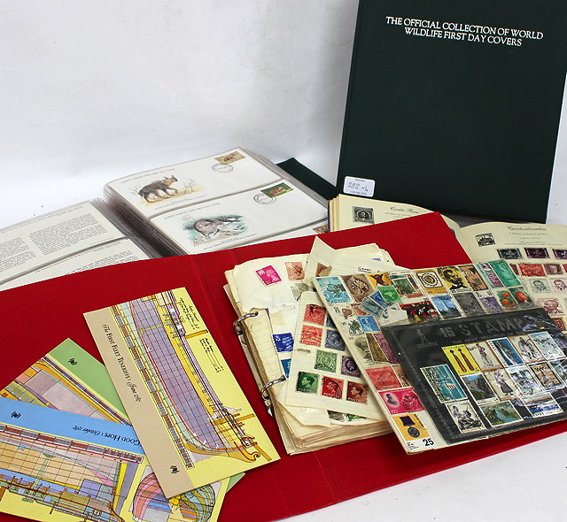 Appraisal: TWO ALBUMS OF THE OFFICIAL COLLECTION OF WORLD WILDLIFE FIRST