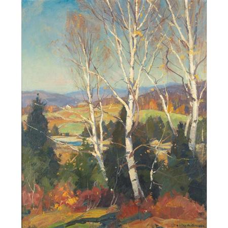 Appraisal: Emile Albert Gruppe American - Birches in Vermont Estimate -