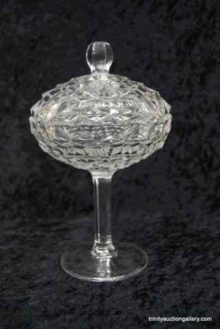 Appraisal: American Fostoria '' Stemmed Compote w LidCalled the American pattern