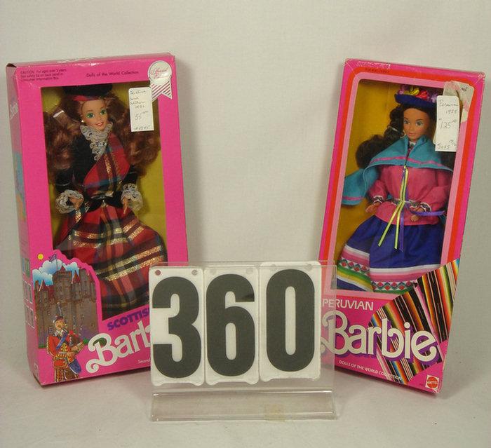 Appraisal: Vintage international Barbie Dolls mint in original boxes set of