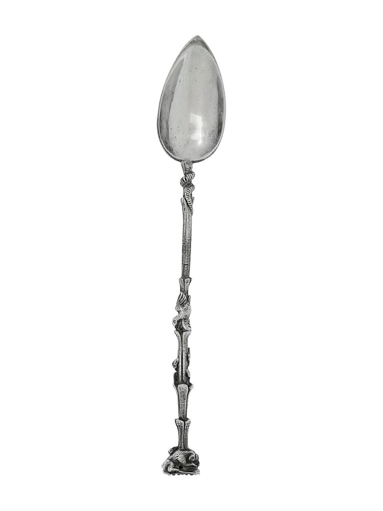 Appraisal: A Continental Silver Citrus Spoon A Continental Silver Citrus Spoon