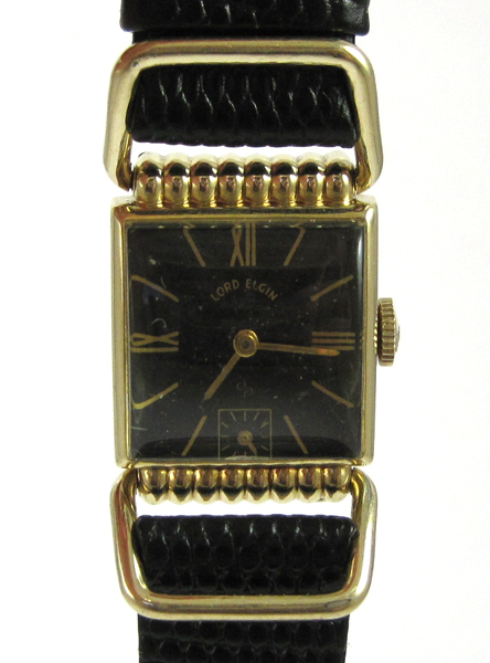 Appraisal: MAN'S VINTAGE LORD ELGIN WRIST WATCH having an Elgin stem