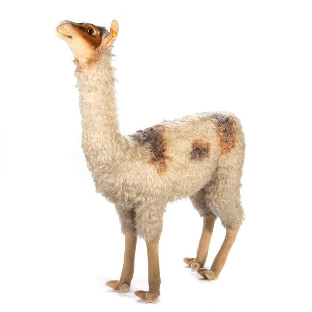 Appraisal: Large Vintage Steiff Llama Store Display A large vintage 's